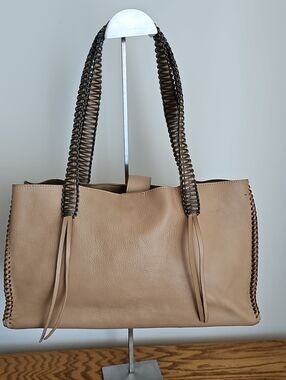Christopher Kon Tan Tote With Stitching